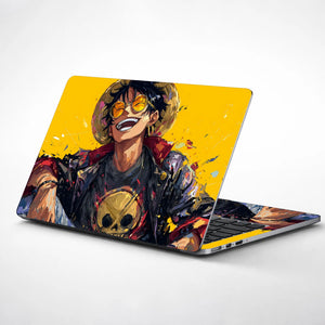 Laptop Skin - Vibrant Anime Character Joyful Expression