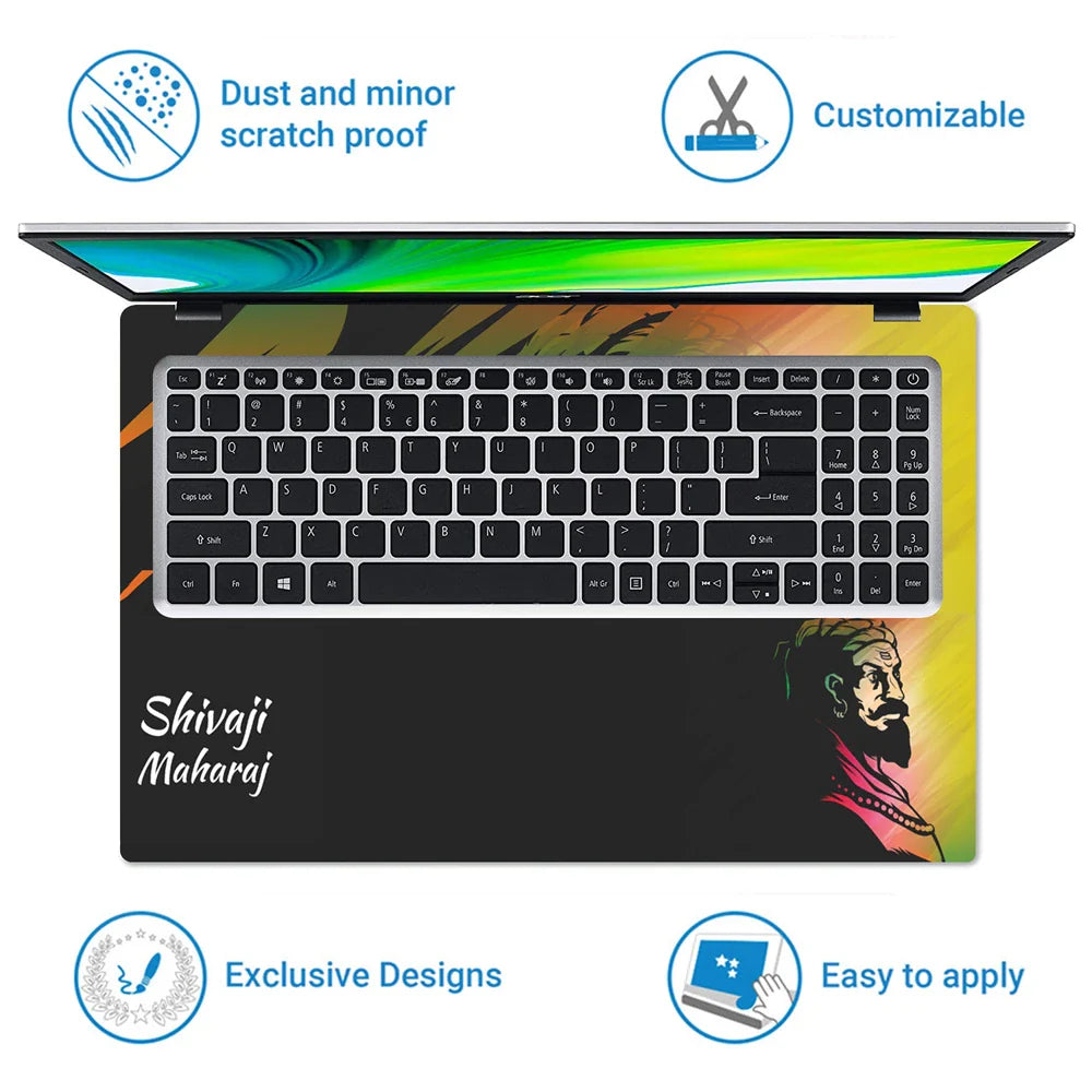 Universal Laptop Skin - Shivaji Maharaj Artwork