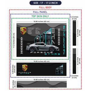 Universal Laptop Skin - Porsche 718 Cayman Style
