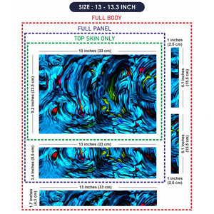 Universal Laptop Skin - Blue Design