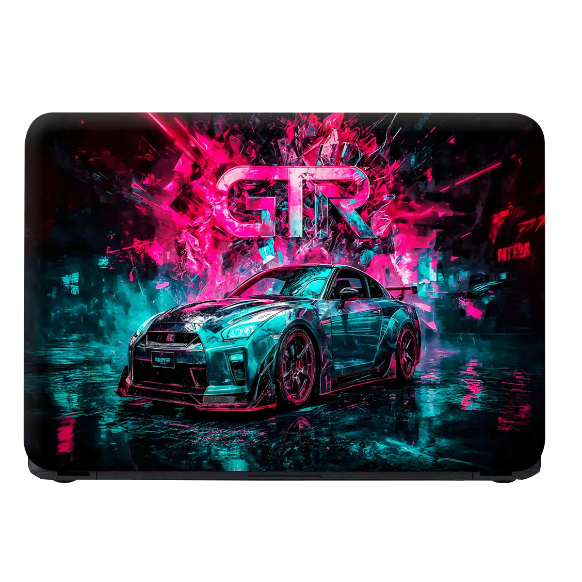 Laptop Skin - Futuristic Sports Car Neon Glow