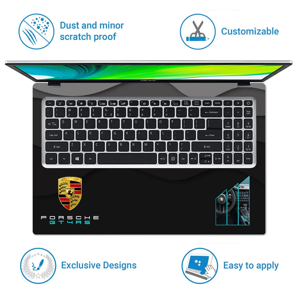 Universal Laptop Skin - Porsche 718 Cayman Style
