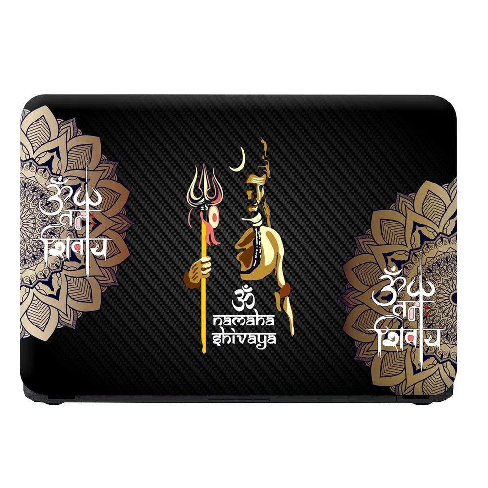 Universal Laptop Skin - Trishul and Om Spiritual Art