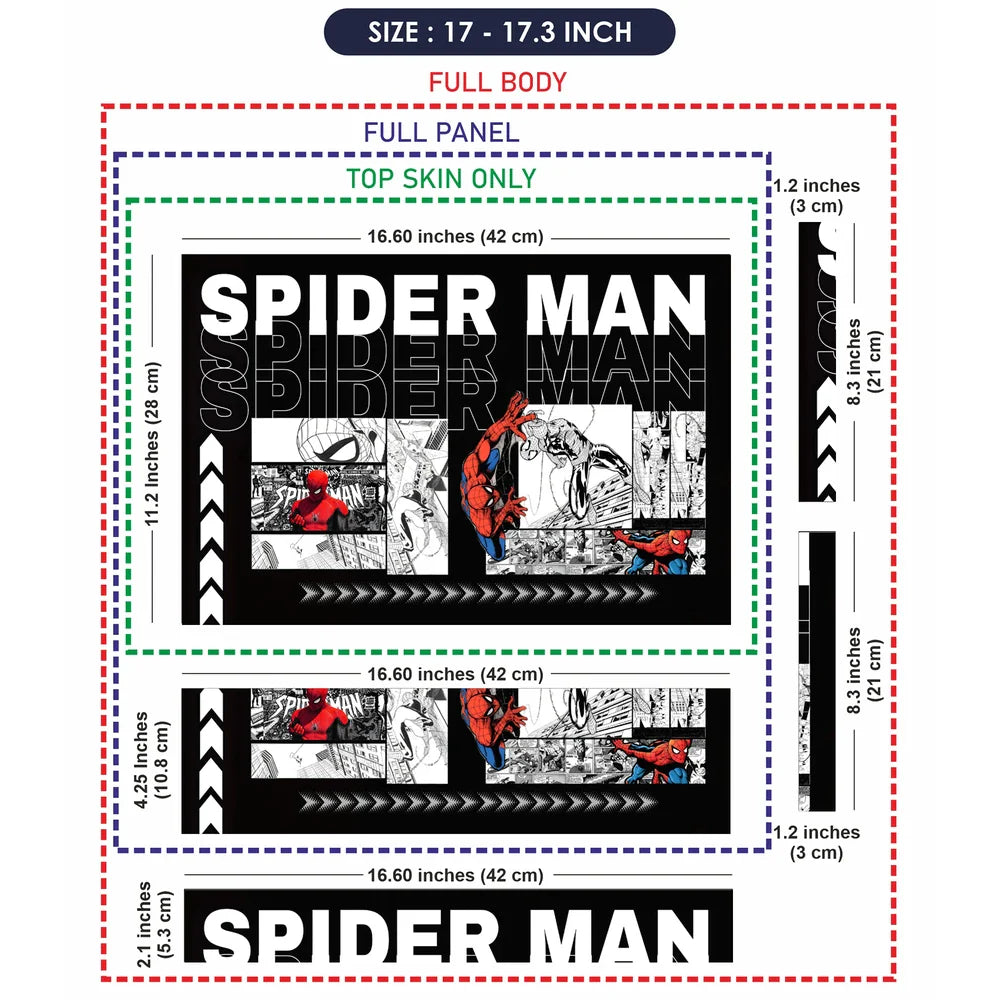 Universal Laptop Skin - Spider-Man Pop Art Comic Print