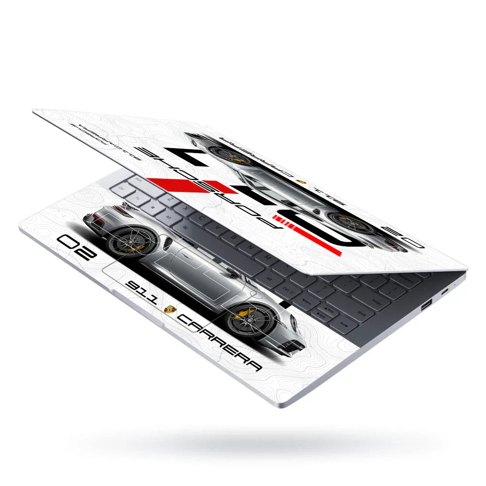 Universal Laptop Skin - Porsche 911 Carrera Sketch