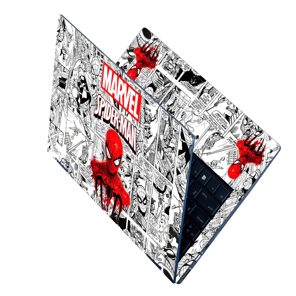 Universal Laptop Skin - Black White Marvel Comic Panels