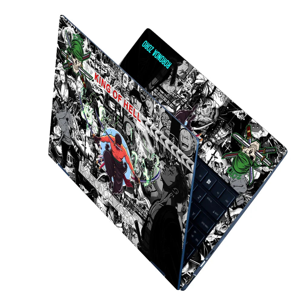Universal Laptop Skin - Zoro King of Hell Anime Collage