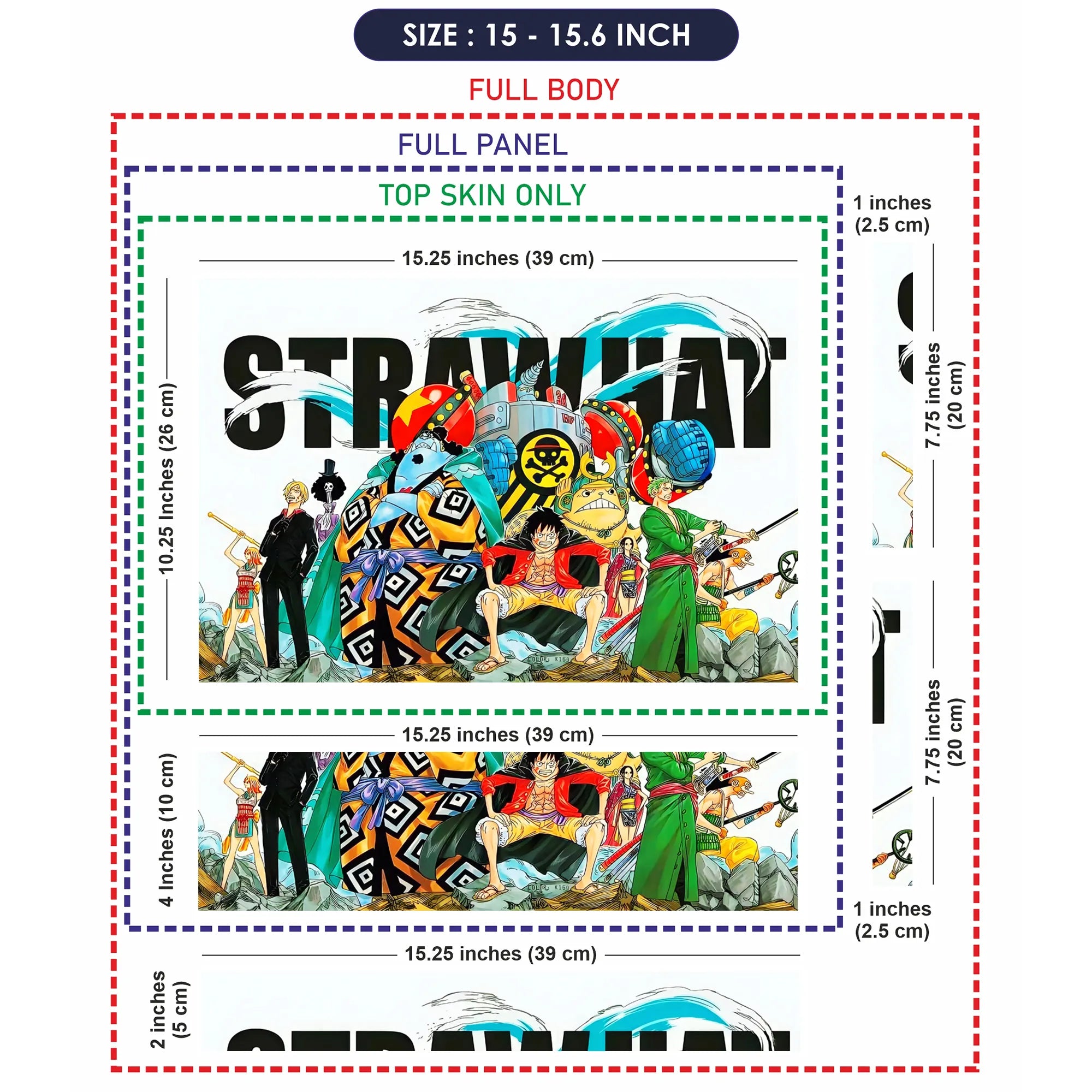 Laptop Skin - Vibrant Manga Adventure Colorful Characters