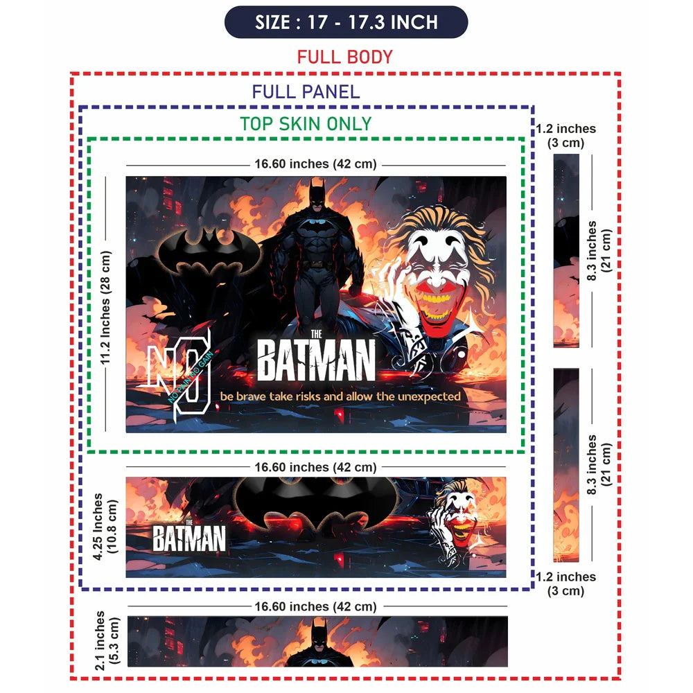Universal Laptop Skin - Batman Dark Fire Poster