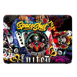 Laptop Skin - Vibrant Street Art Joker Playing Cards