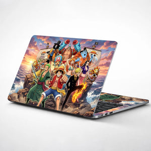 Laptop Skin - Vibrant Anime Pirate Crew Ocean Adventure