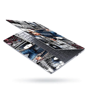 Laptop Skin - Dynamic Comic Hero Dark Mood