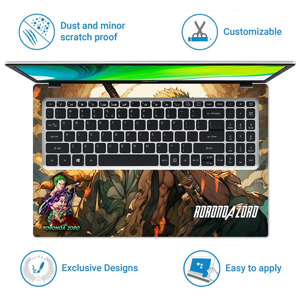 Universal Laptop Skin - Roronoa Zoro Samurai Epic Art