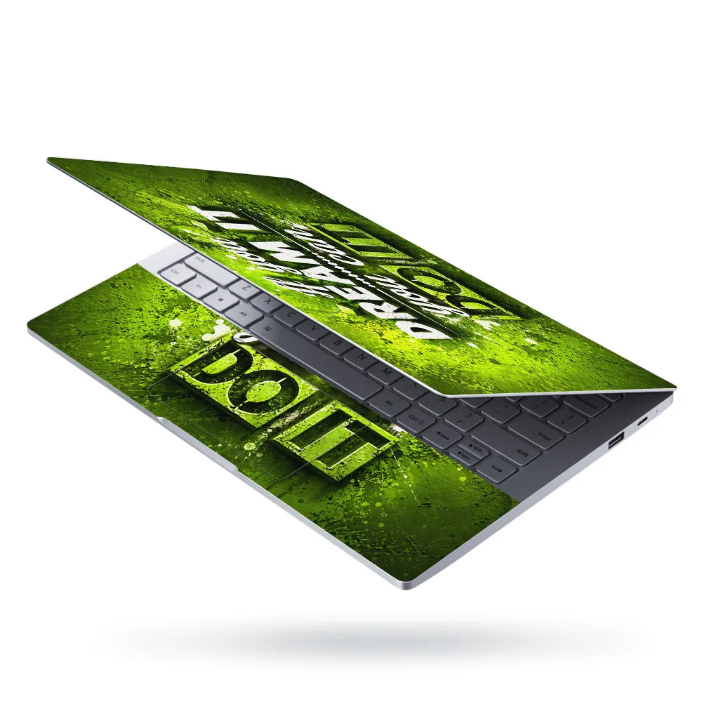 Dream It Do It Green Laptop Skin - View 3