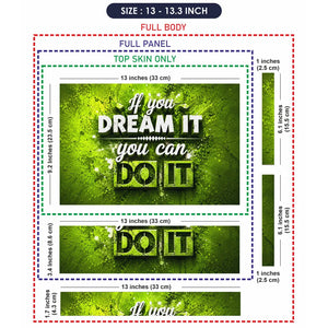 Dream It Do It Green Laptop Skin - View 6