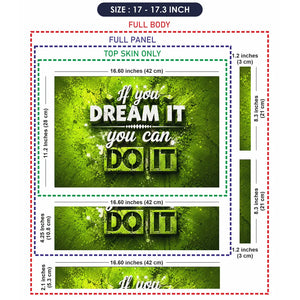 Dream It Do It Green Laptop Skin - View 9