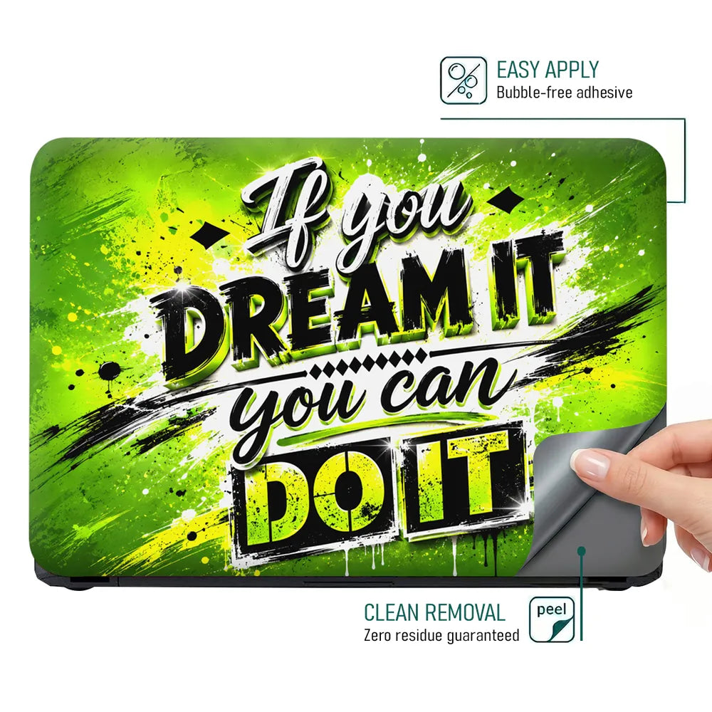 Dream It Do It Splash Laptop Skin - View 4