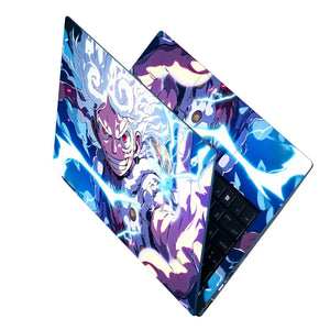 Dynamic Anime Character With Lightning Laptop Skin - View 2