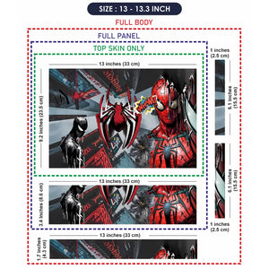 Dynamic Spider-man Comic Art Laptop Skin - View 6