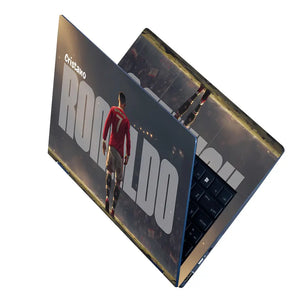 Dynamic Superhero Cristiano Ronaldo Illustration Laptop Skin - View 2