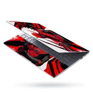 Dynamic Superhero Spider-man Red Action Laptop Skin - View 3