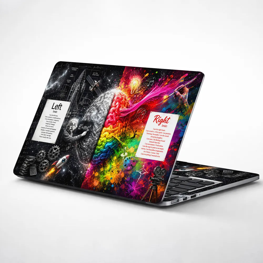 Einstein Left Right Brain Laptop Skin - View 1