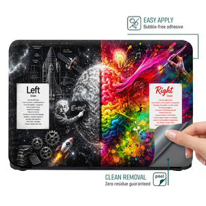 Einstein Left Right Brain Laptop Skin - View 4