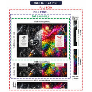 Einstein Left Right Brain Laptop Skin - View 8