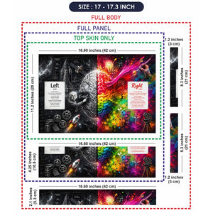 Einstein Left Right Brain Laptop Skin - View 9