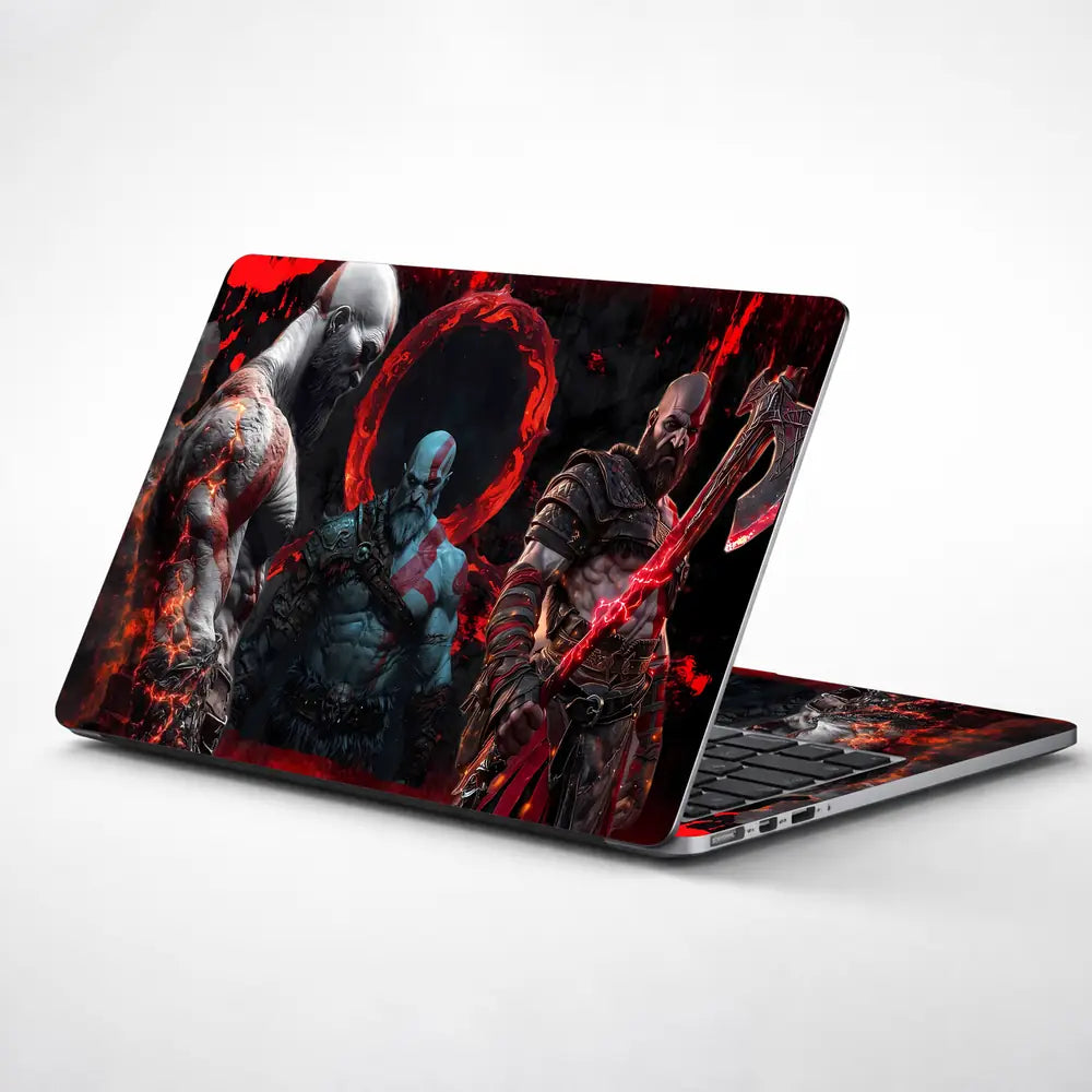 Epic Gaming Warrior Red Fury Laptop Skin - View 1