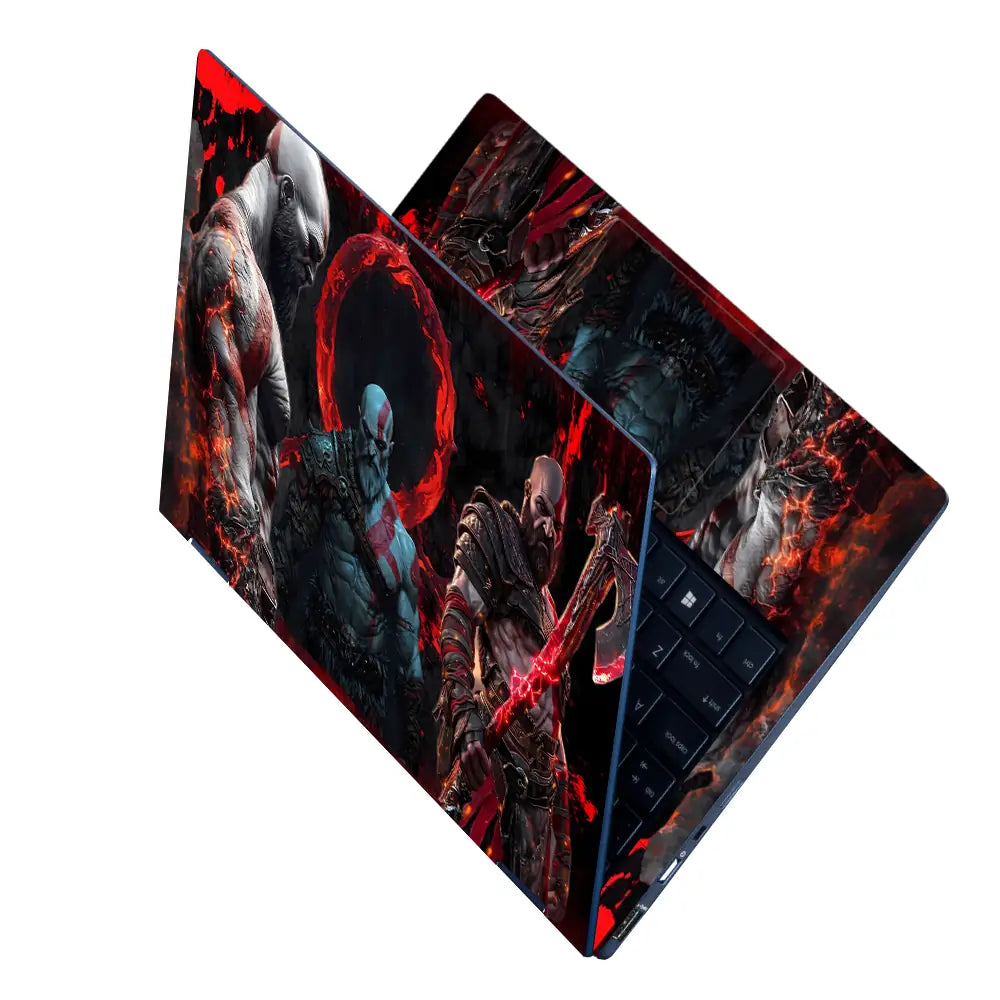 Epic Gaming Warrior Red Fury Laptop Skin - View 2
