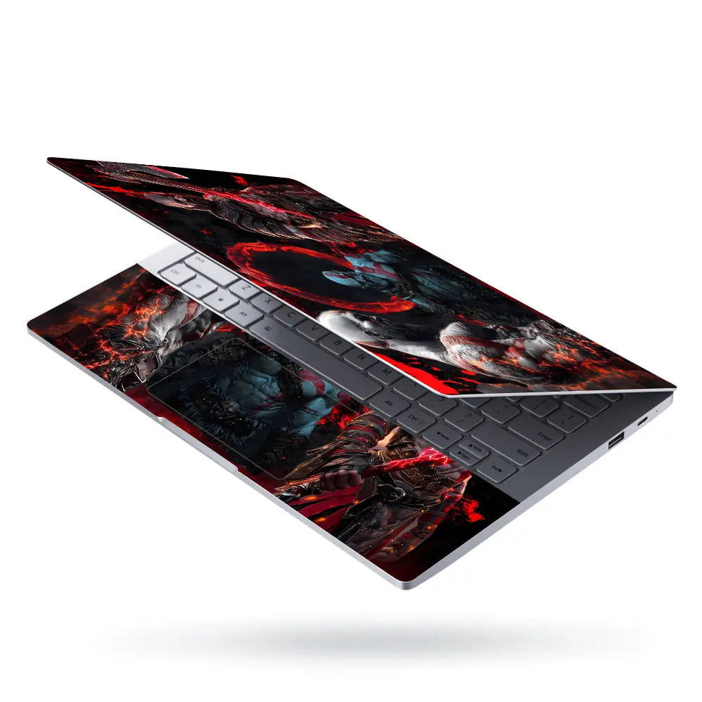 Epic Gaming Warrior Red Fury Laptop Skin - View 3