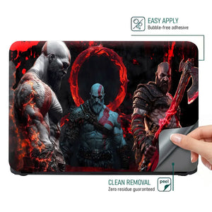 Epic Gaming Warrior Red Fury Laptop Skin - View 4