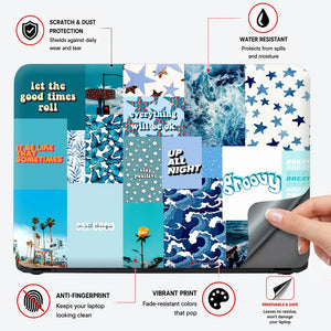 Everything Will Be Ok Collage Laptop Skin - View 4
