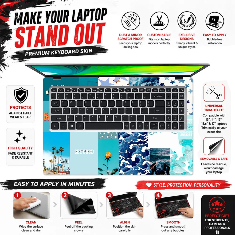 Everything Will Be Ok Collage Laptop Skin - View 5