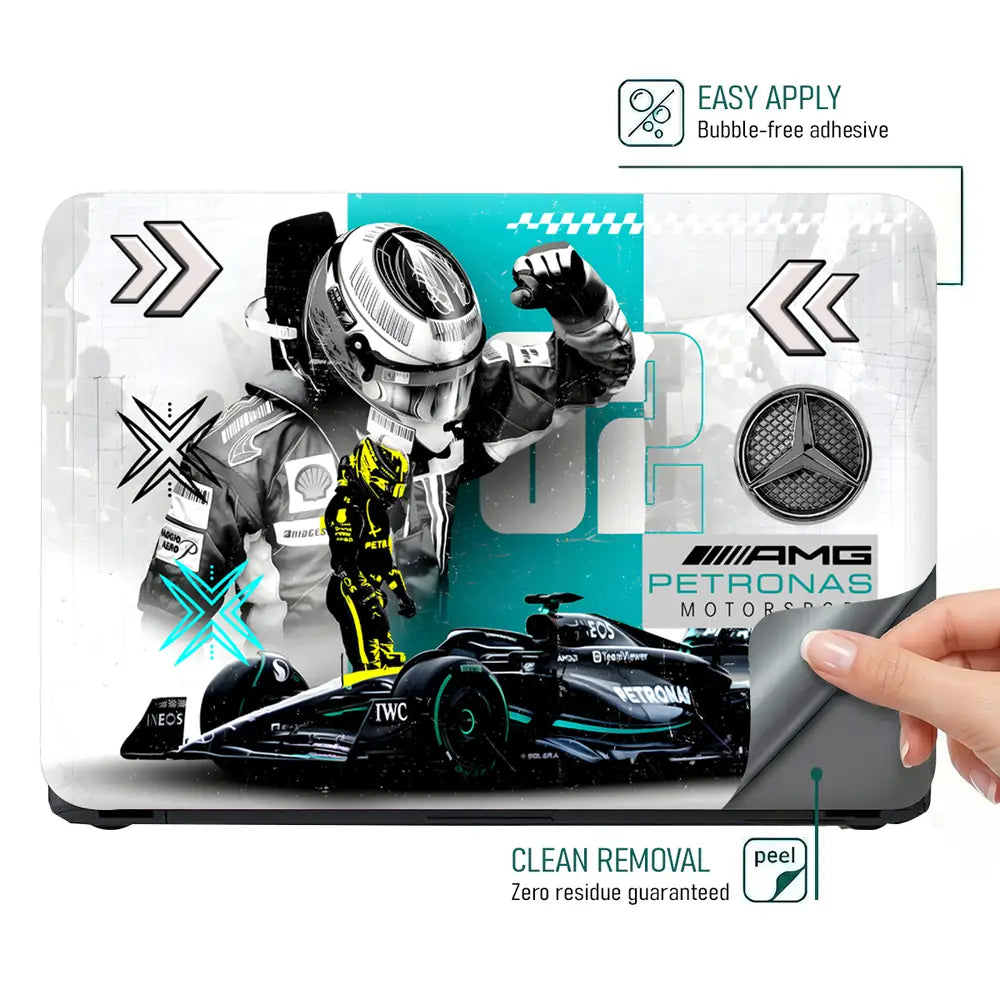 F1 AMG Race Car Laptop Skin - View 4