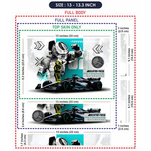 F1 AMG Race Car Laptop Skin - View 6