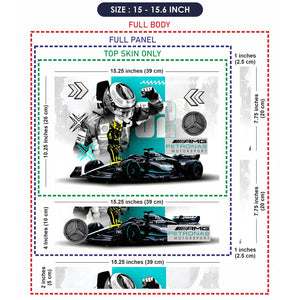 F1 AMG Race Car Laptop Skin - View 8