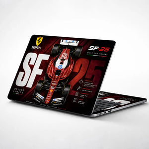 F1 Ferrari SF25 Top View Laptop Skin - View 1