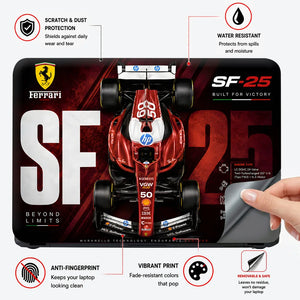 F1 Ferrari SF25 Top View Laptop Skin - View 4