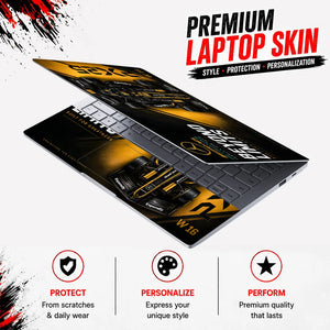 F1 Mercedes Gold Black W16 Laptop Skin - View 3