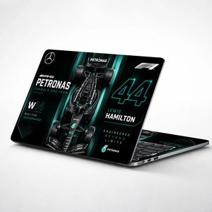 F1 Mercedes Petronas Hamilton 44 Laptop Skin - View 1