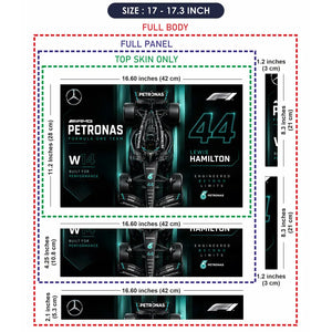 F1 Mercedes Petronas Hamilton 44 Laptop Skin - View 9