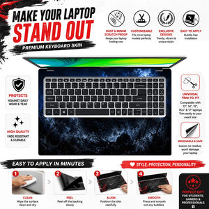 Fantasy Warriors Moonlit Battlefield Laptop Skin - View 5