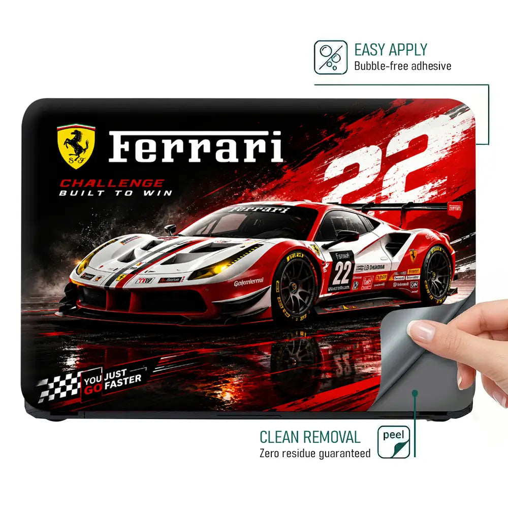 Ferrari 488 Challenge Built To Laptop Skin - View 4