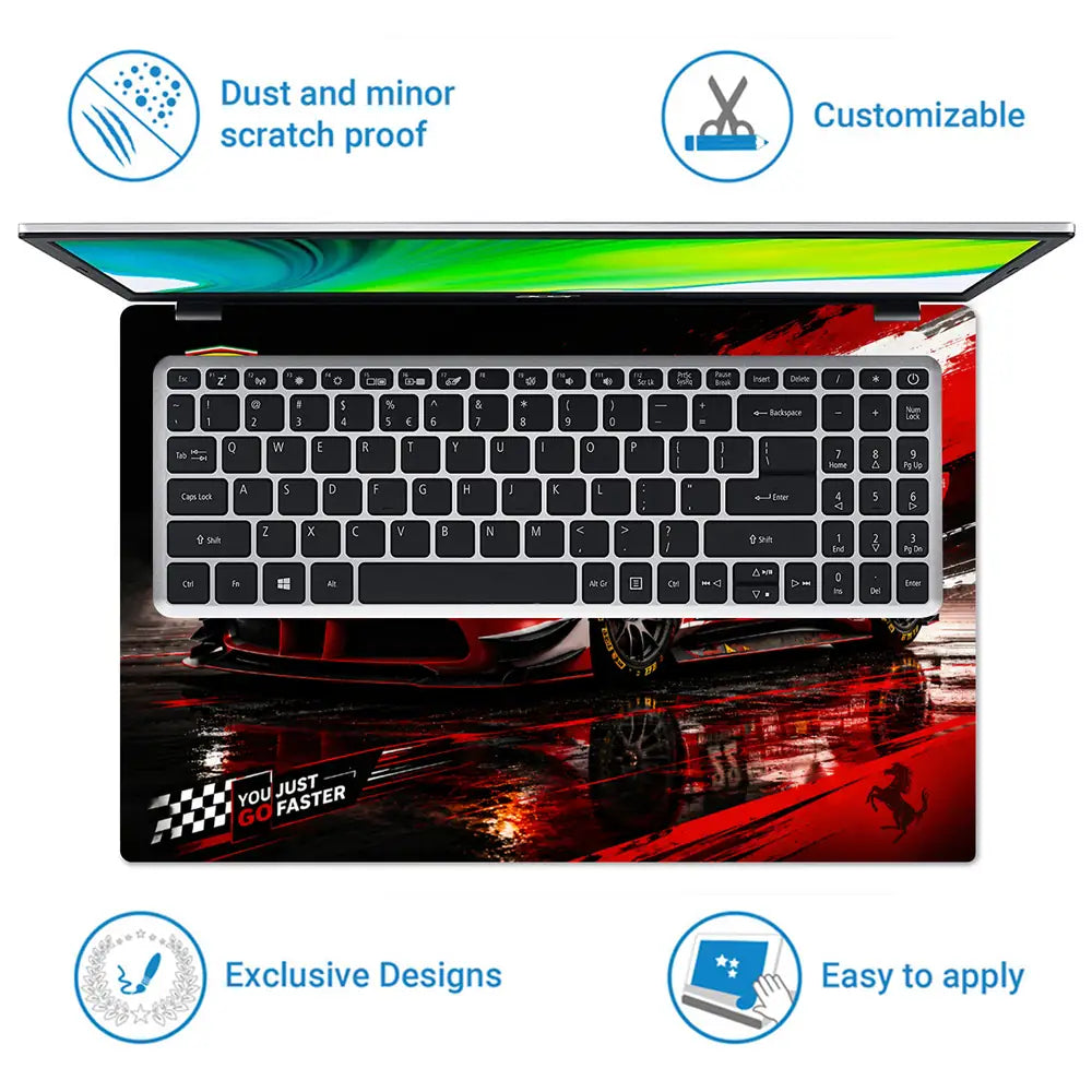 Ferrari 488 Challenge Built To Laptop Skin - View 5