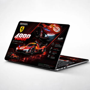 Ferrari 499P Le Mans Racer Laptop Skin - View 1
