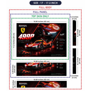 Ferrari 499P Le Mans Racer Laptop Skin - View 9