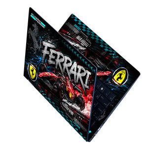 Ferrari F1 Scuderia Graffiti Dark Laptop Skin - View 2