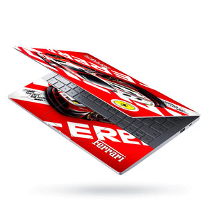 Ferrari Racing Car Laptop Skin - View 3